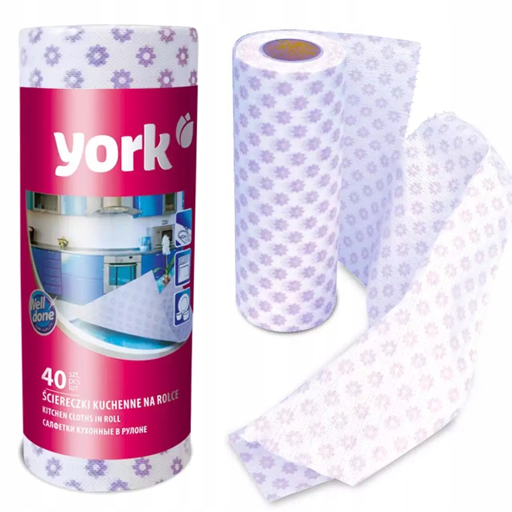 

York Ściereczki Kuchenne Na Rolce 40 Szt.