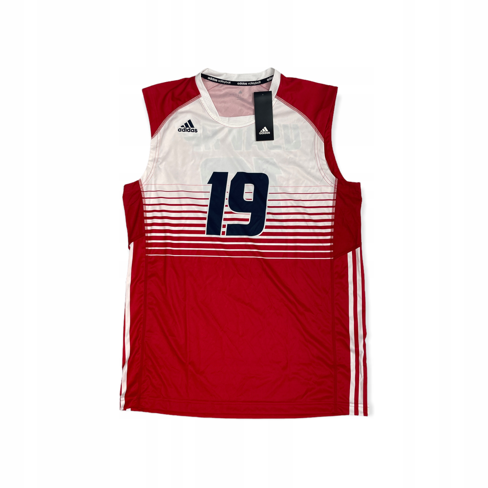 Koszulka czerwona Usav Hp 19 Adidas Volleyball L