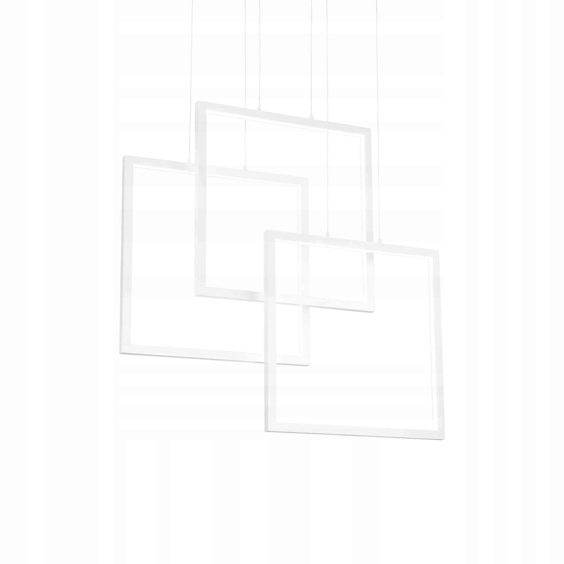 Led Závěsné svítidlo Ideal Lux Frame Sp Quadrato Bianco 253596 80W 8600lm 3