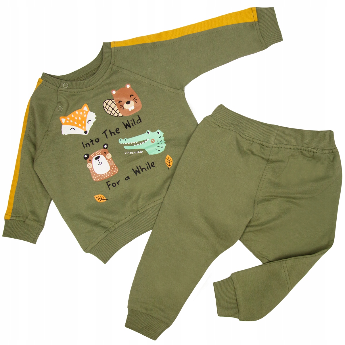 

Komplet Dresik Niemowlak spodnie bluza Animals 74