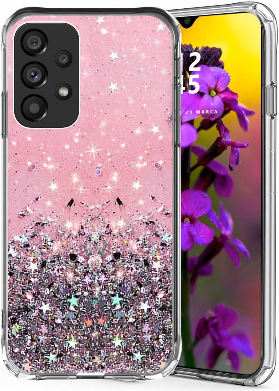 

Etui do Samsung A23 5G Glitter Case Brokat