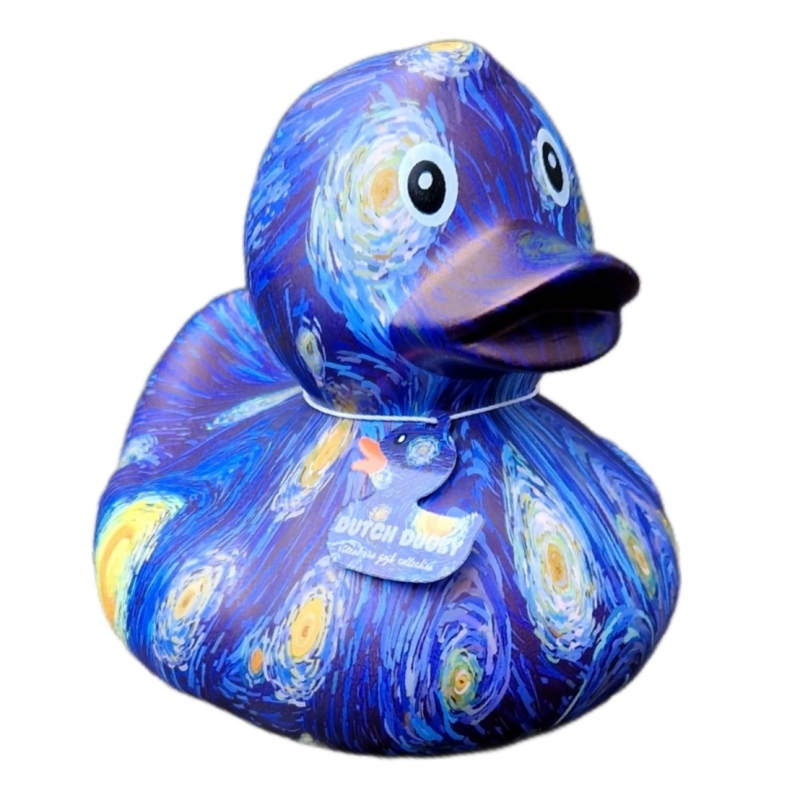Gumowa Kaczka XL Van Gogh Starry Night do kąpieli,kolekcjonerska Dutch 0268