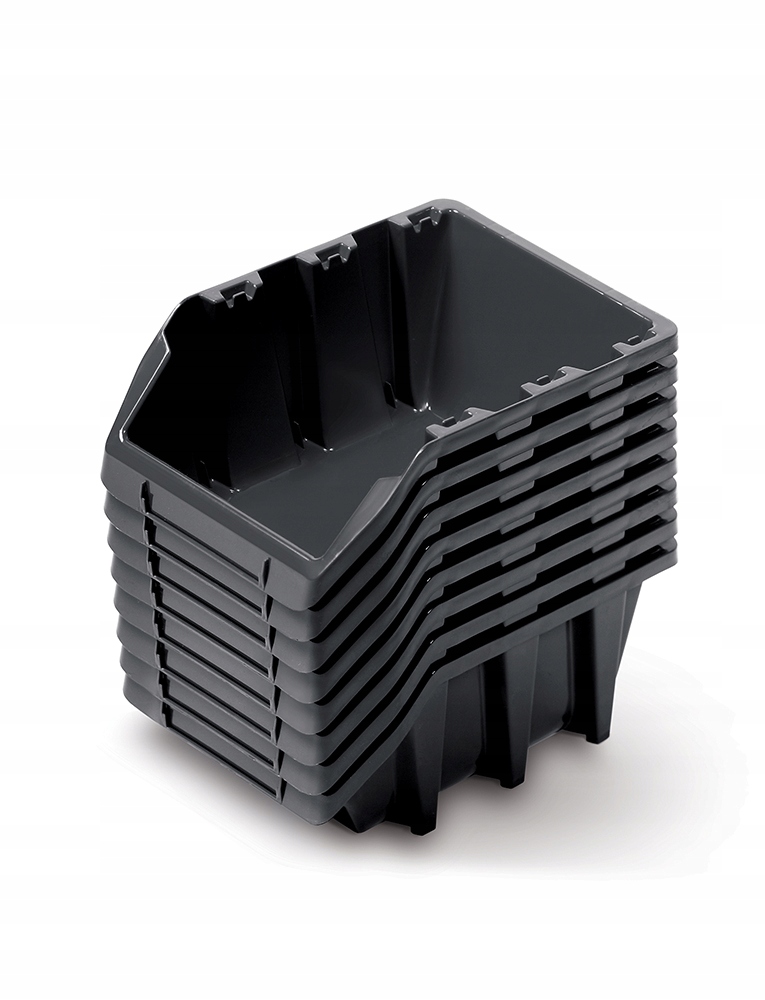 8 x KUWETA PLASTIKOWA POJEMNIK WARSZTATOWY ZESTAW KBILS16 czarna