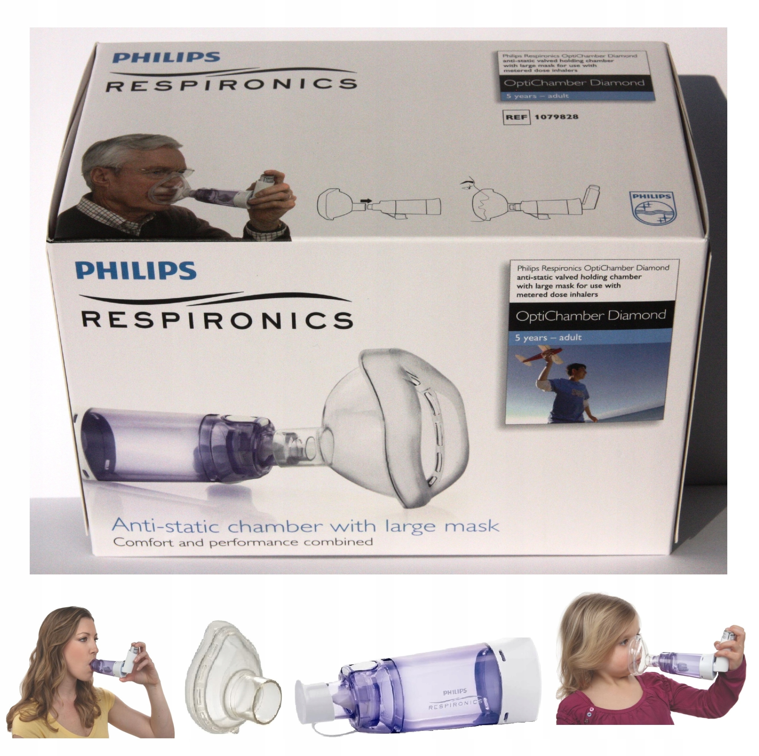 Komora Tuba Inhalacyjna Dla Dzieci I Dorosłych Optichamber Philips Roz. L5+