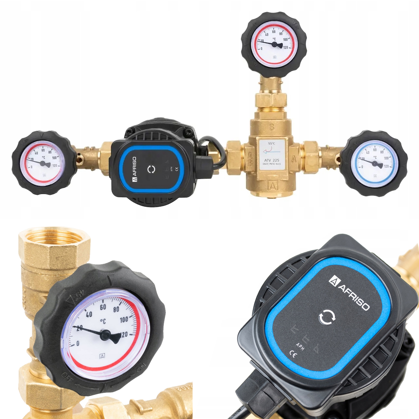 Čerpacia Skupina Ochrany Kotla Bta 110 Ap Teplotný Ventil Atv 55°C Afriso