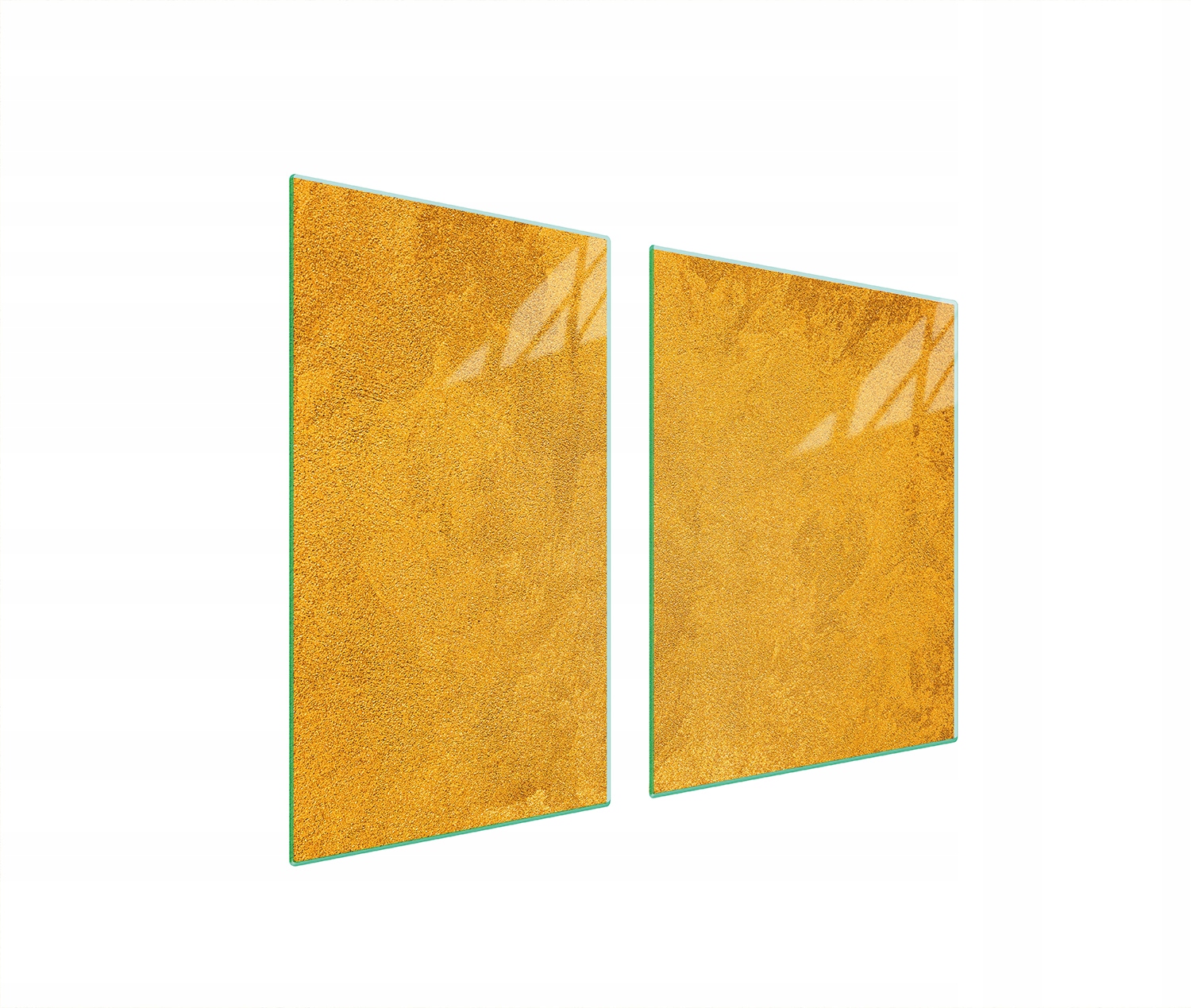 Skleněná Deska A Krájecí Deska 100x52 Zlaté Tvrzené Sklo