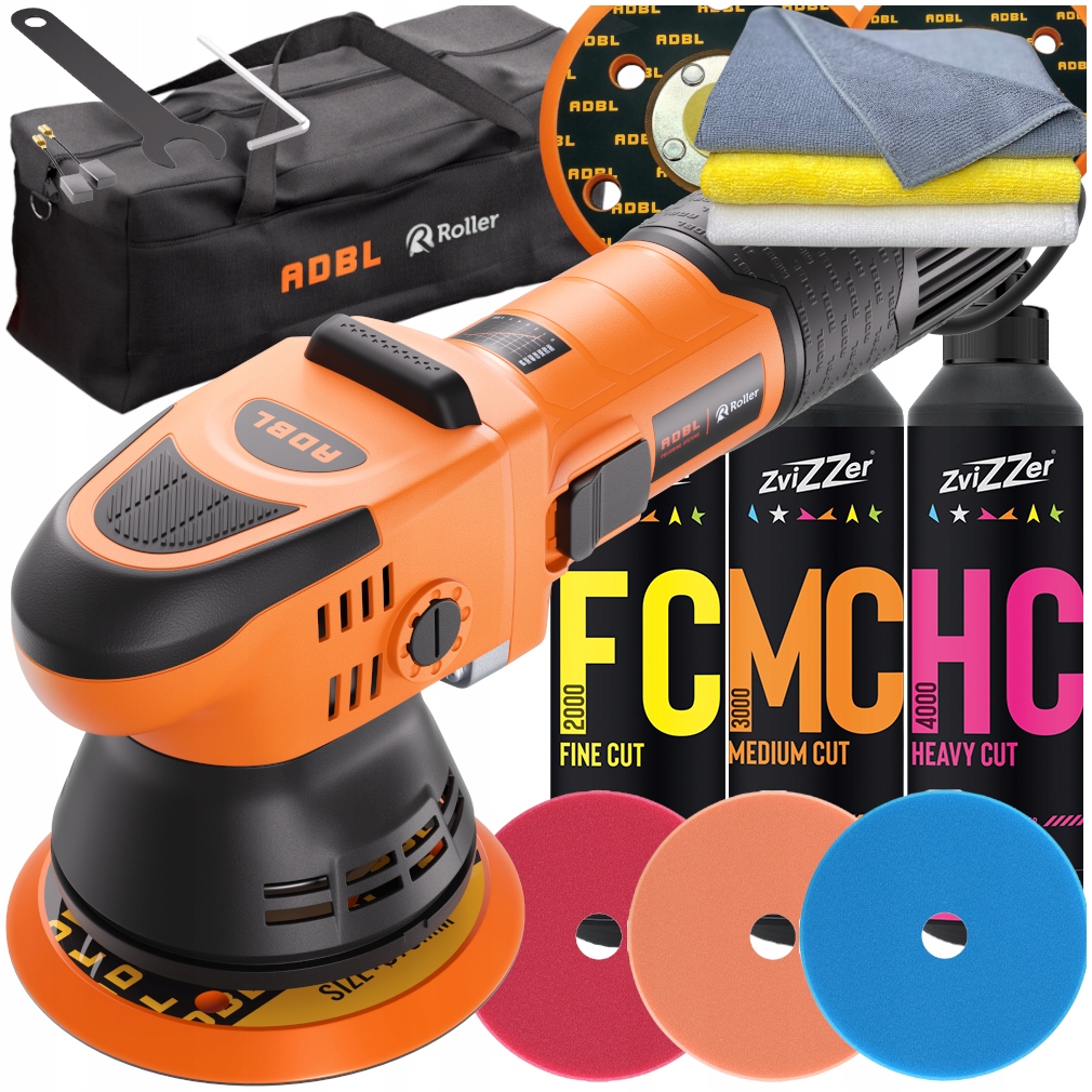 ADBL Roller D09125-02 Zestaw Maszyna Polerska Pasty Zvizzer Polerka Lakieru
