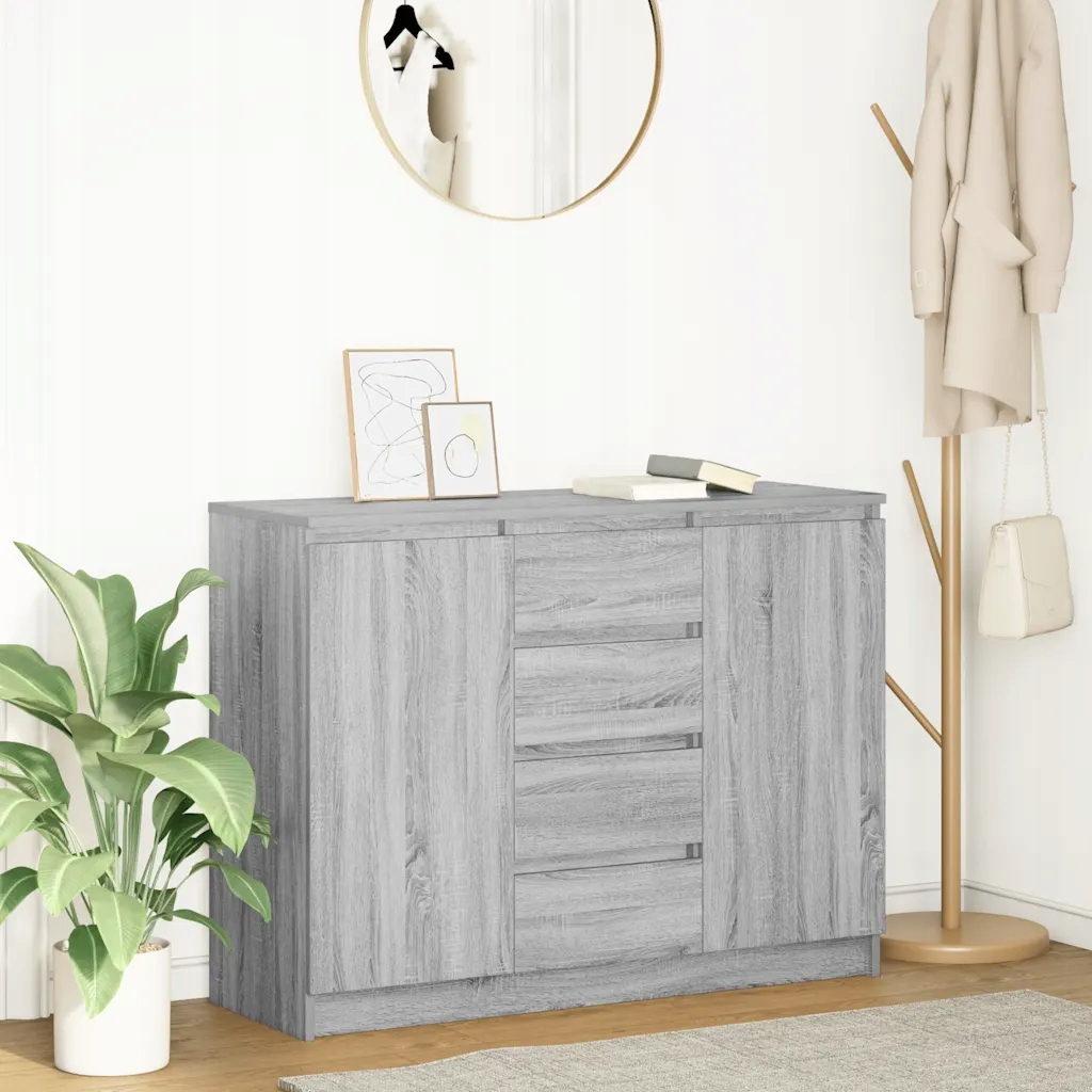 Příborník se zásuvkami šedá Sonoma kompozitní dřevo Šedá 3328449