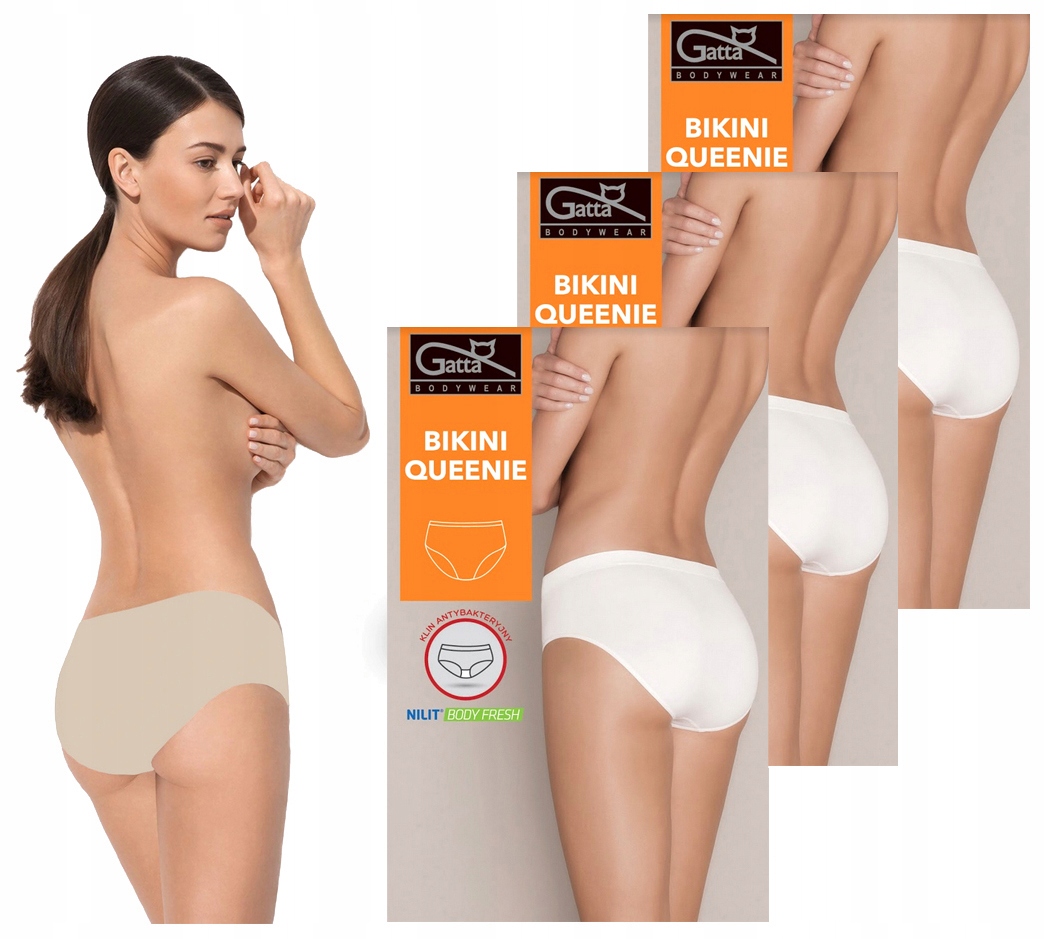 

3 Sztuki Figi Gatta Queenie Majtki Natural M