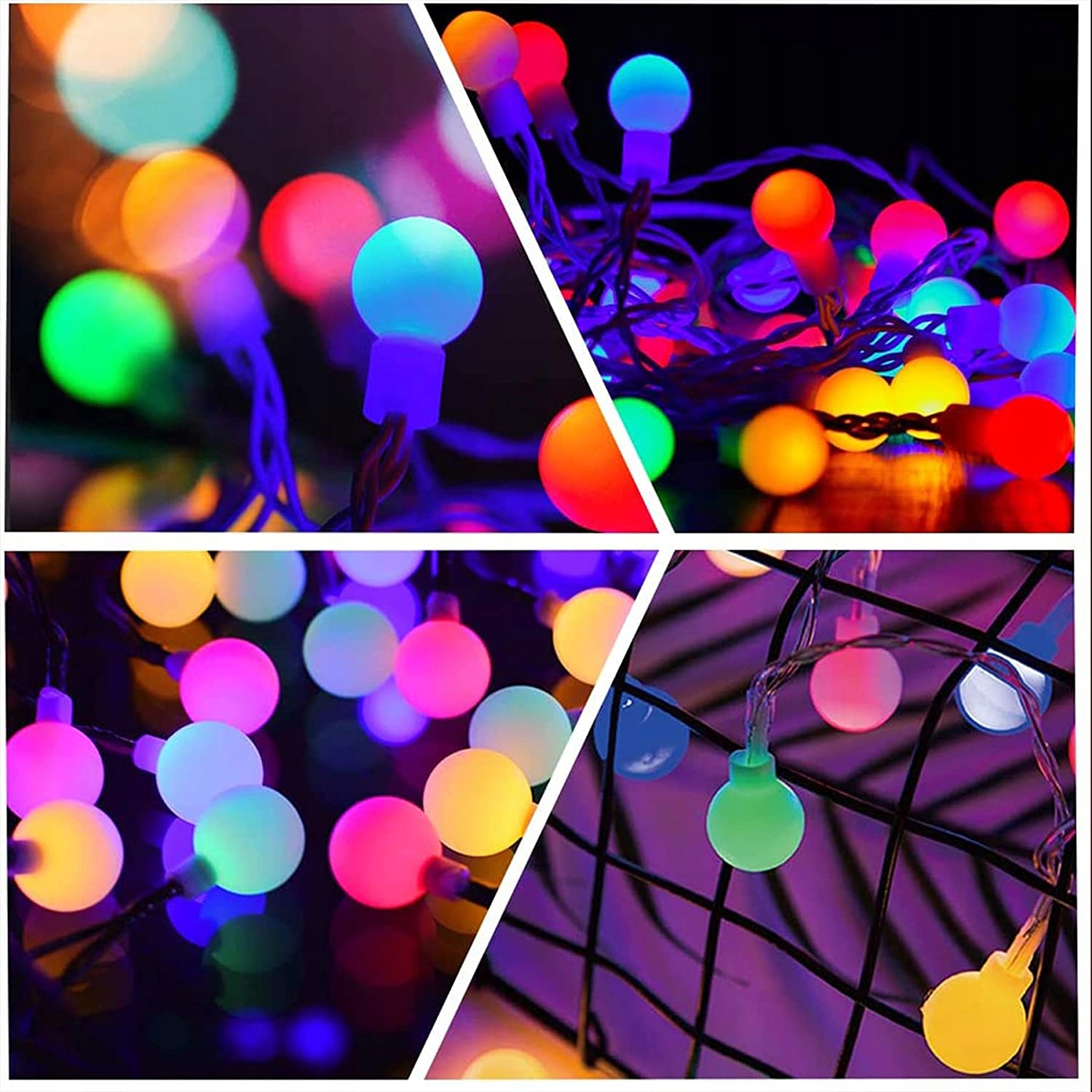 Globe Wodoodporne Lampki Kule Girlanda Świąteczna 60 Led 7M Boże Narodzenie — miniatura 13