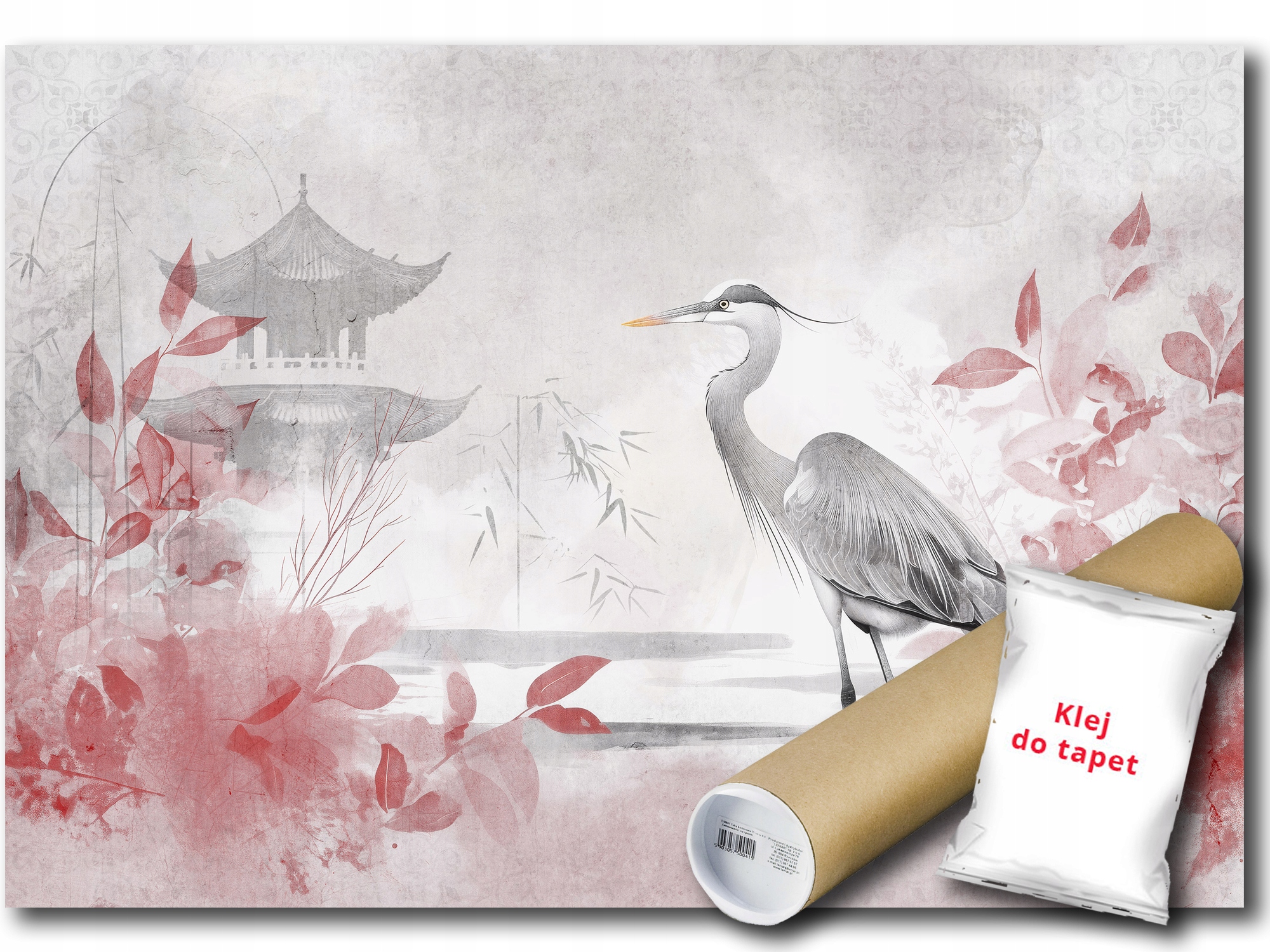 Fototapeta Flizelina Ptak Czapla Pagoda Japonsko Ázia 350x250 lepidlo zdarma