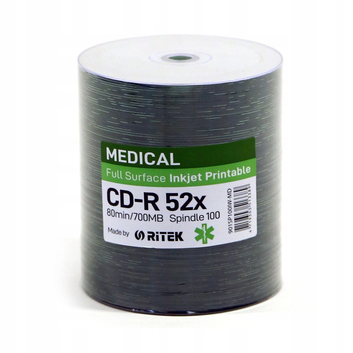 Traxdata Ritek Cd-r 700MB 52X Potiskovatelné Medical SP*100