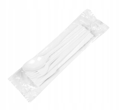 

Sztućce Pakowane Nóż Widelec Łyżka Serwetka x350