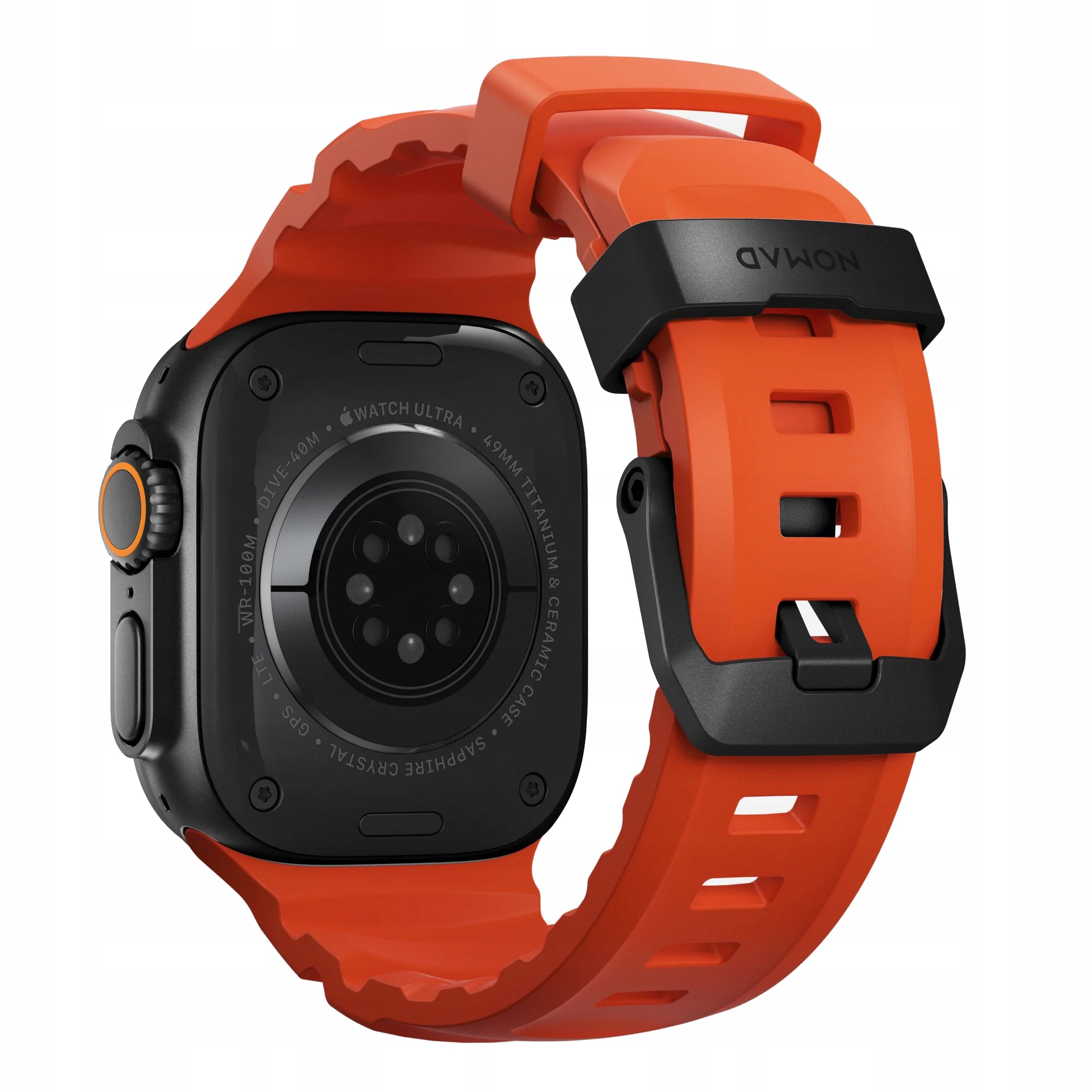 Řemínek Nomad pro Apple Watch 4/5/6/7/8/9/SE 44/45 mm, materiál Kfm Titan