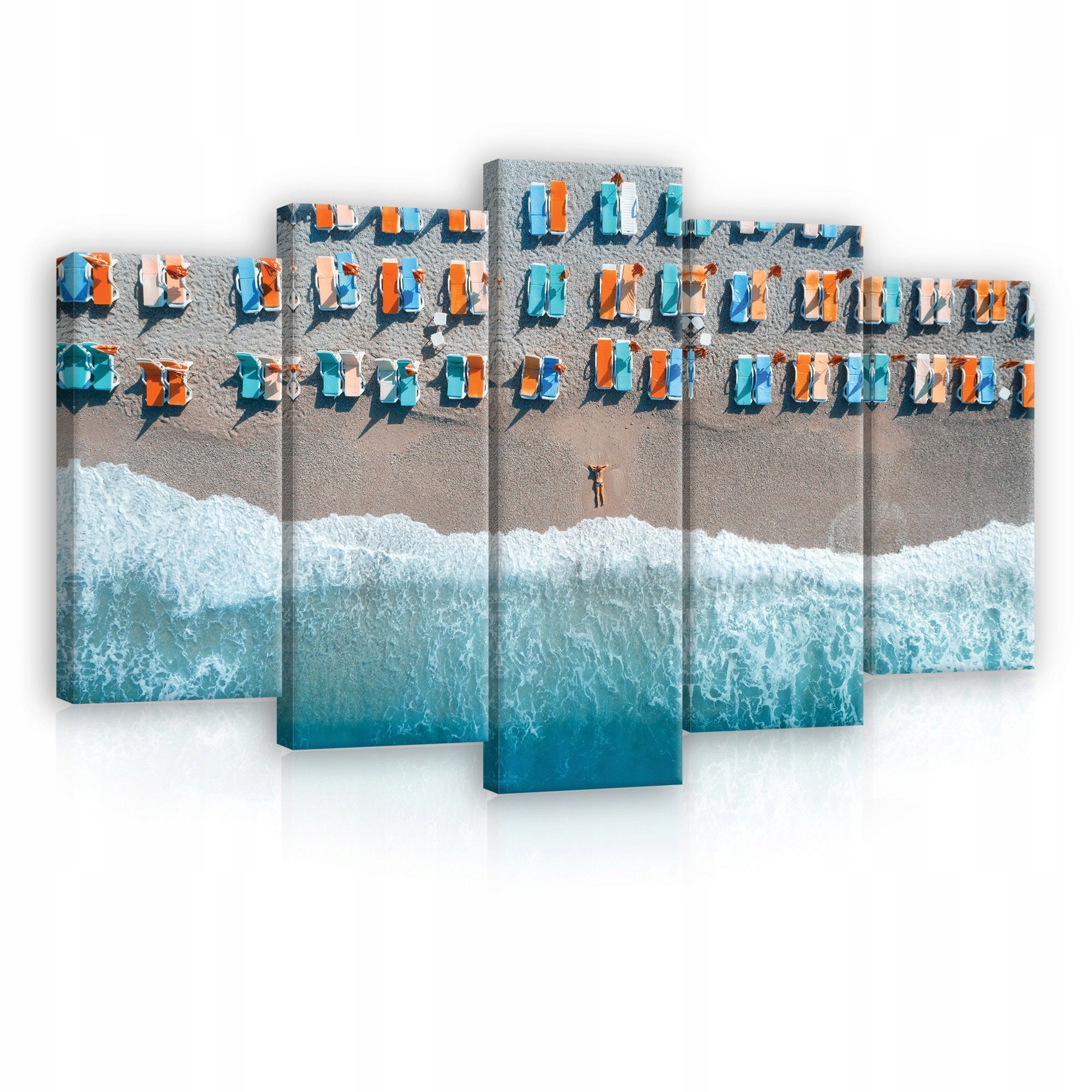 Obraz 100x60 Letní pláž moře slunce písek relax světle modrá tyrkysová