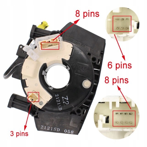 

Zwijak Taśma Airbag Nissan 25567-BT25A Navara D40