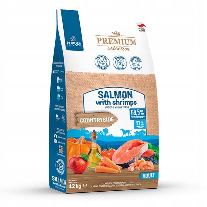 Levně Pokusa Salmon Shrimps Adult Losos Krevety 12 Kg
