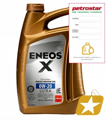 Eneos X 0W20 Ultra 4 L
