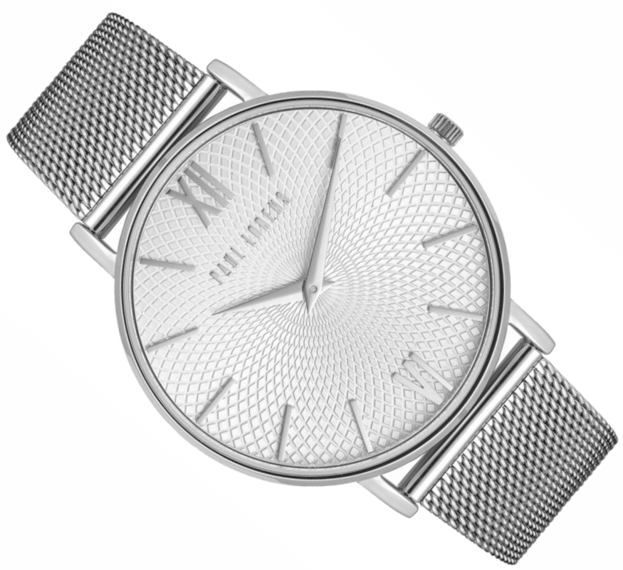 Stříbrné Dámské Hodinky Paul Lorens PL11989B7-3C1 Mesh Modny Slim 6mm Box