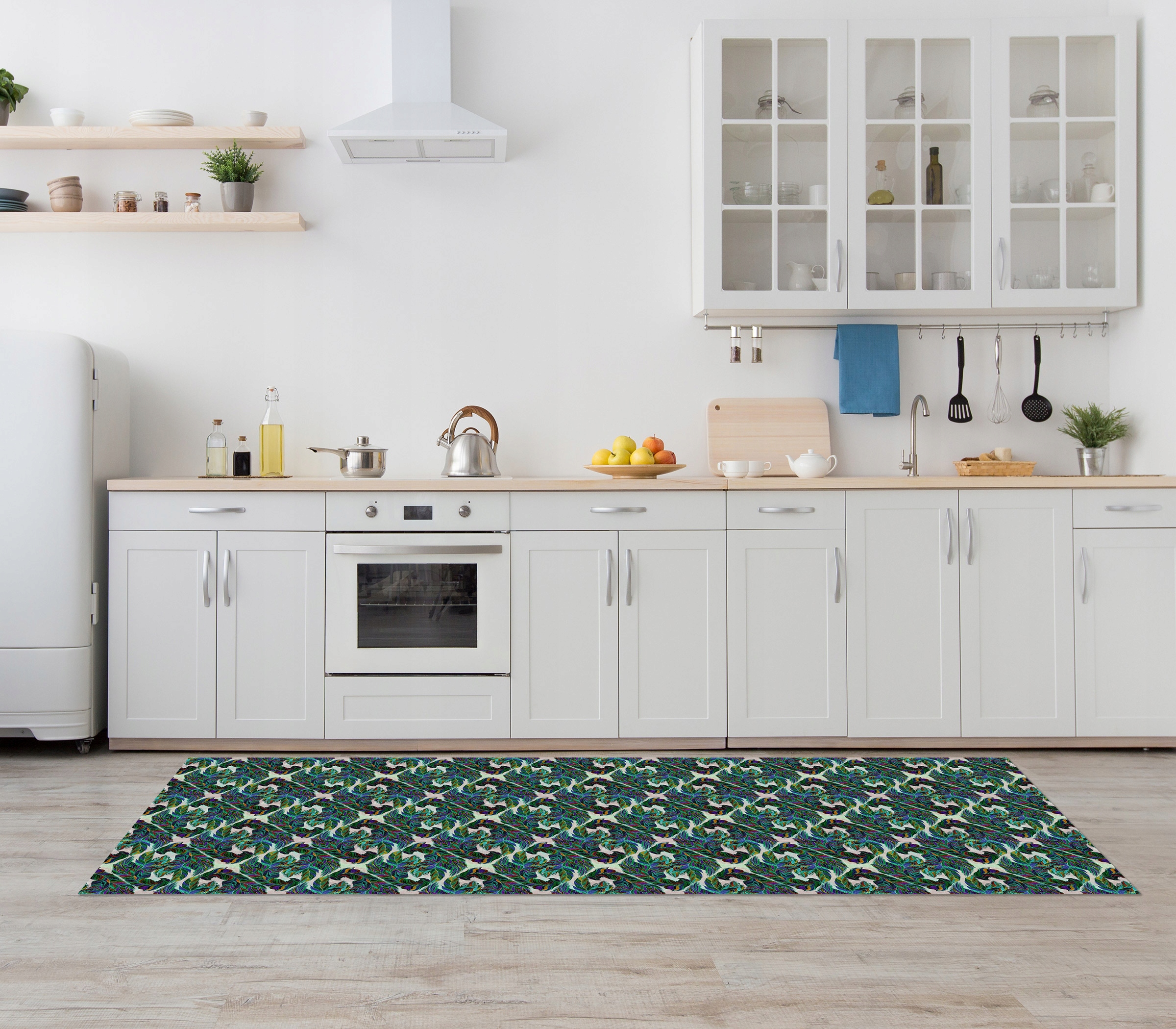 Samoprzylepne płytki PCV 30cm Pióra Wzór Retro Producent inny