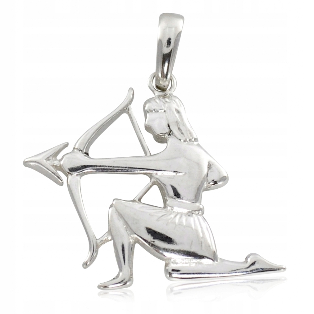 SREBRNY WISIOREK STRZELEC ZNAK ZODIAKU PR. 925