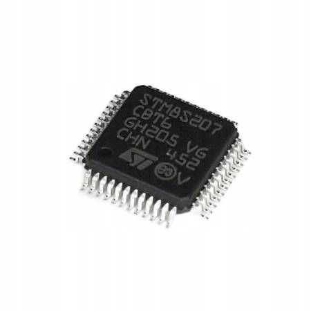 STM8S207CBT6 mikrokontroler 8bit, Flash 128kB, Ram 6kB, 24MHz, LQFP-48