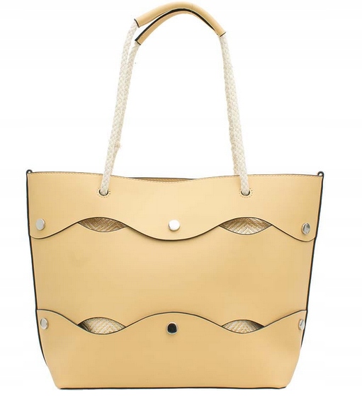 Taška shoper kabelka přes rameno 2v1NOBO K3370-C002 žlutá