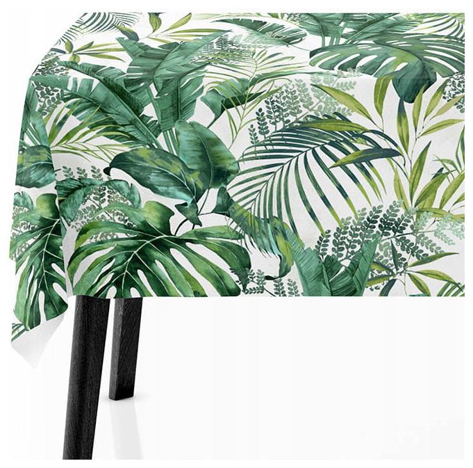 Dekorativní ubrus 140x240 Listy zelené 7423