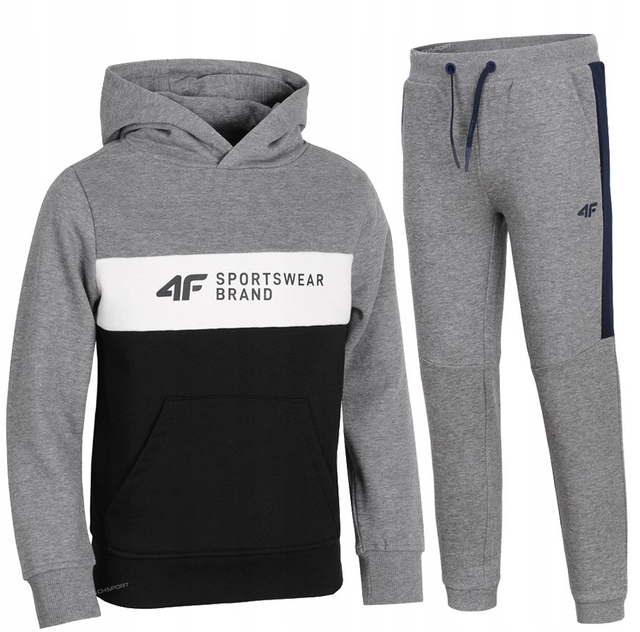 

4F Chłopięcy Dres Komplet Bluza Spodnie 164