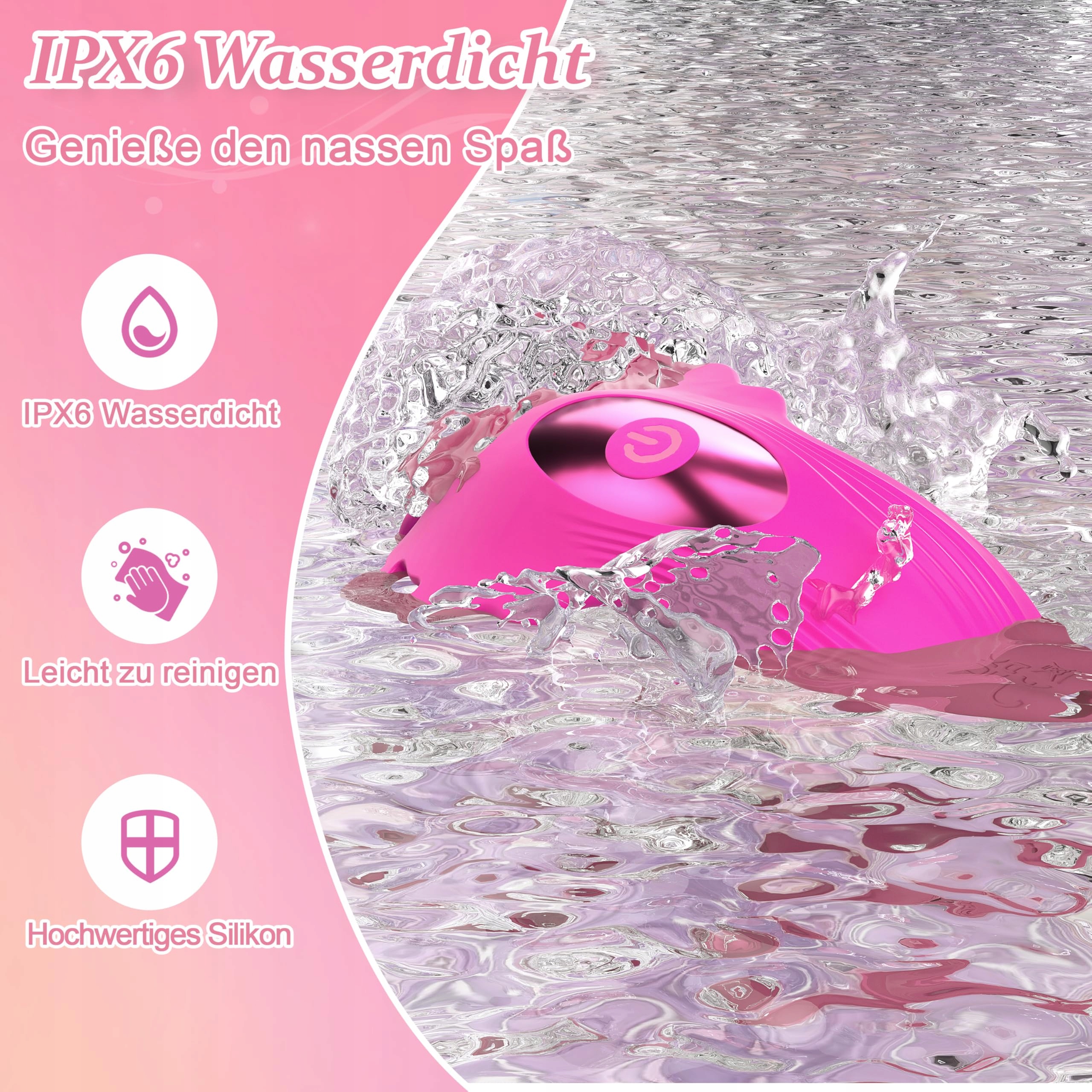 BUTTERFLY Wibrator Z Bielizną Zestaw Wibratorów Dla Kobiet Cichy 10 Trybów — miniatura 3