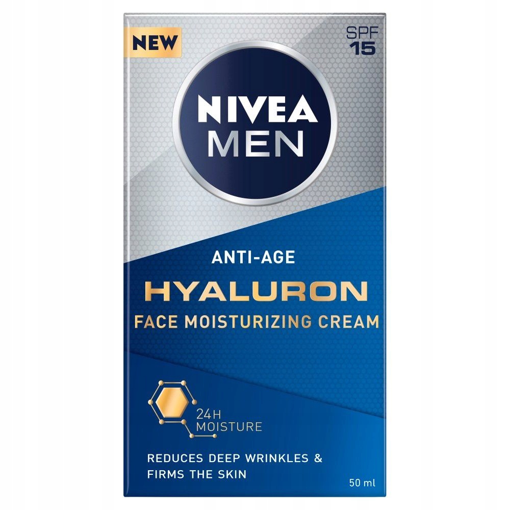 Nivea Men Anti-age Krém Proti Vráskám Hyaluron SPF15 50 ML