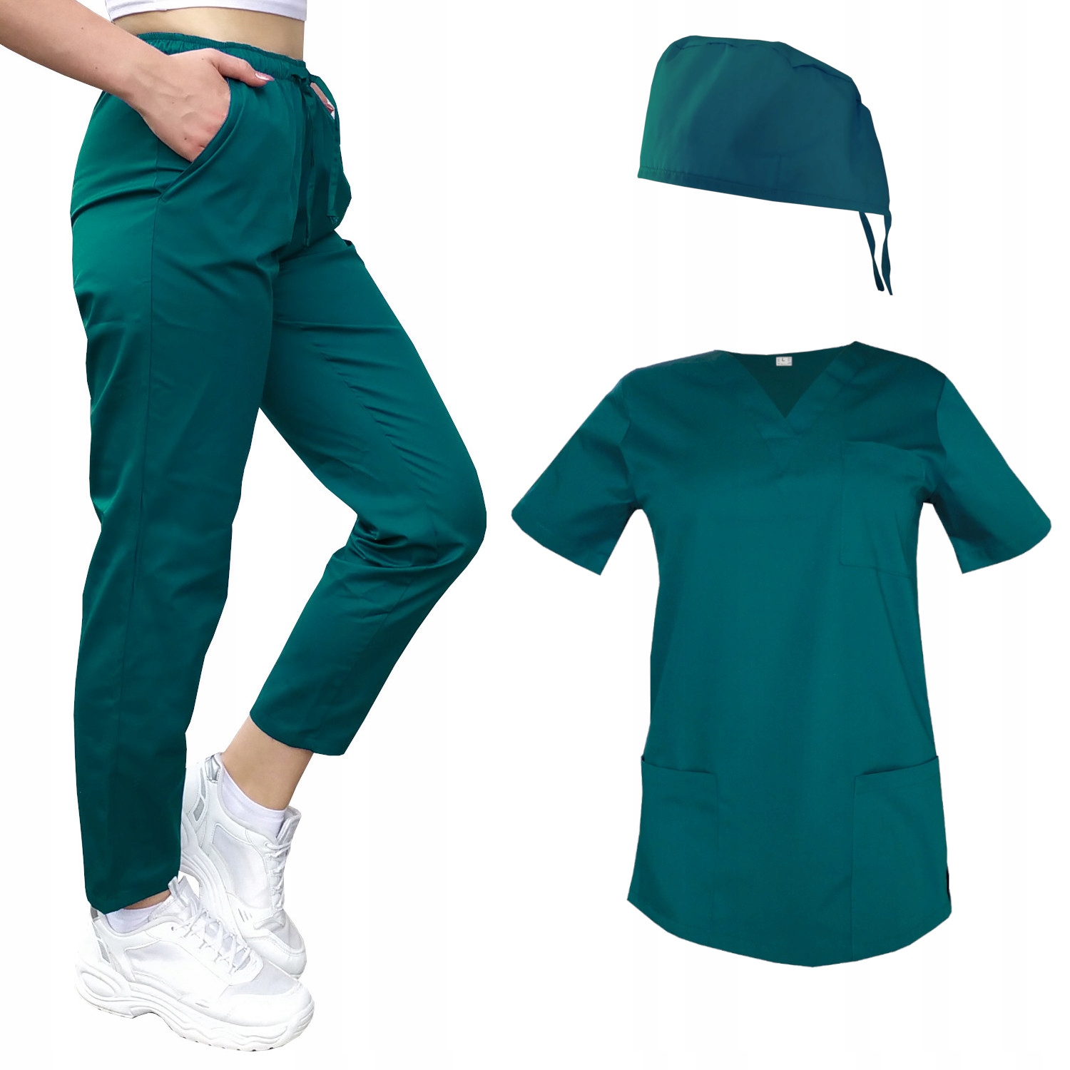 

Mundurek medyczny cygaretki bluza czepek rozm. XL