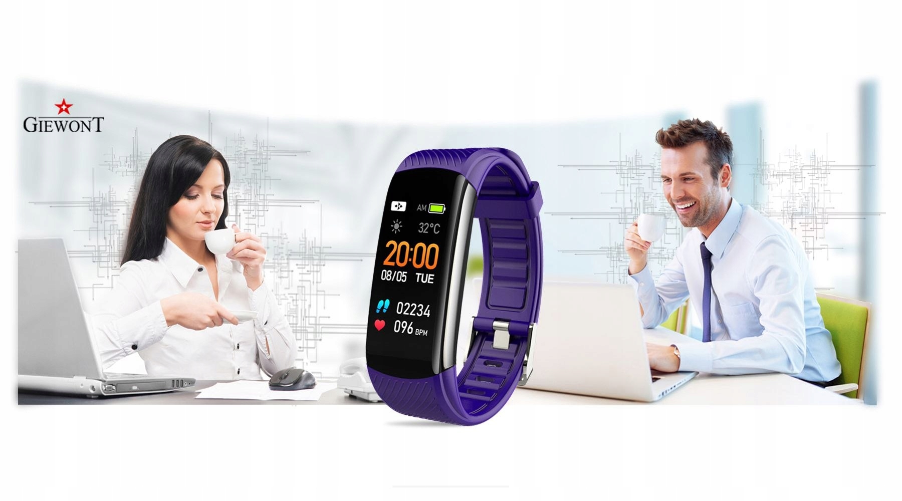 SMARTBAND OPASKA SPORTOWA SMARTWATCH MĘSKI DAMSKI Waga 250 g