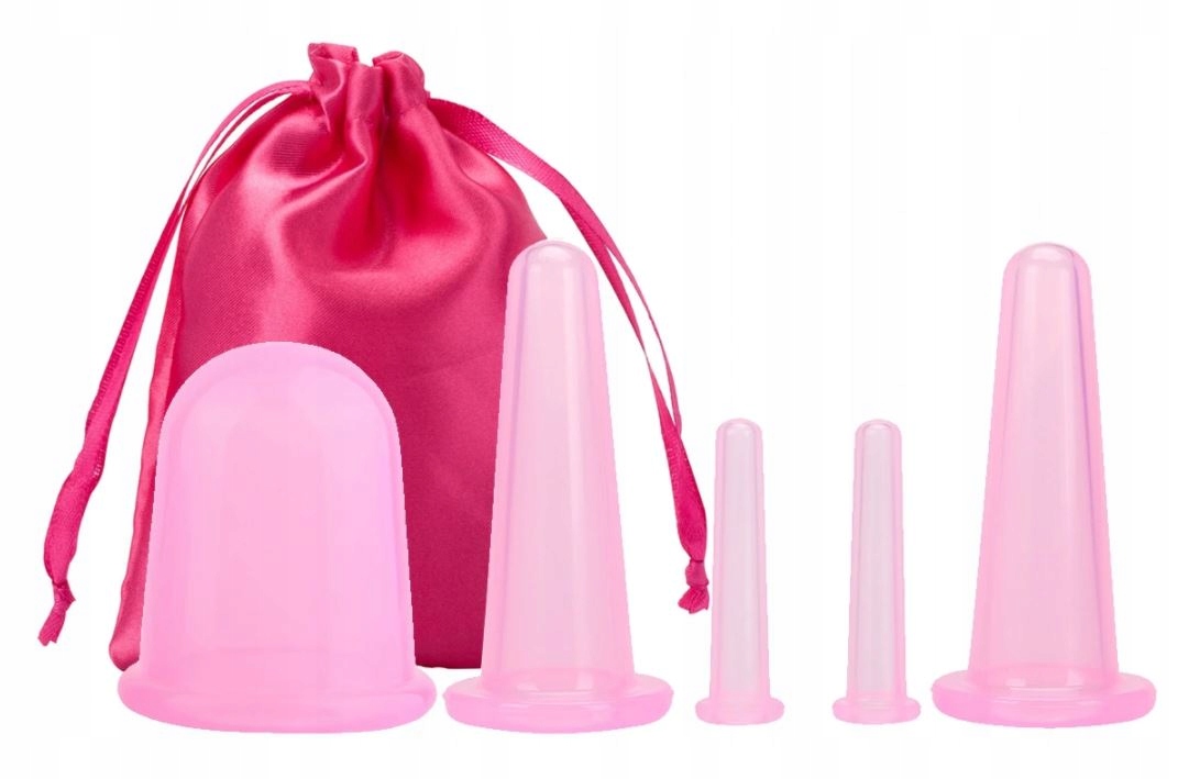 Bańki Chińskie Silikonowe do Masażu Ciała i Twarzy