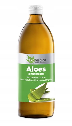 

Sok aloes z miąższem EkaMedica 99,8% Aloes 500 ml