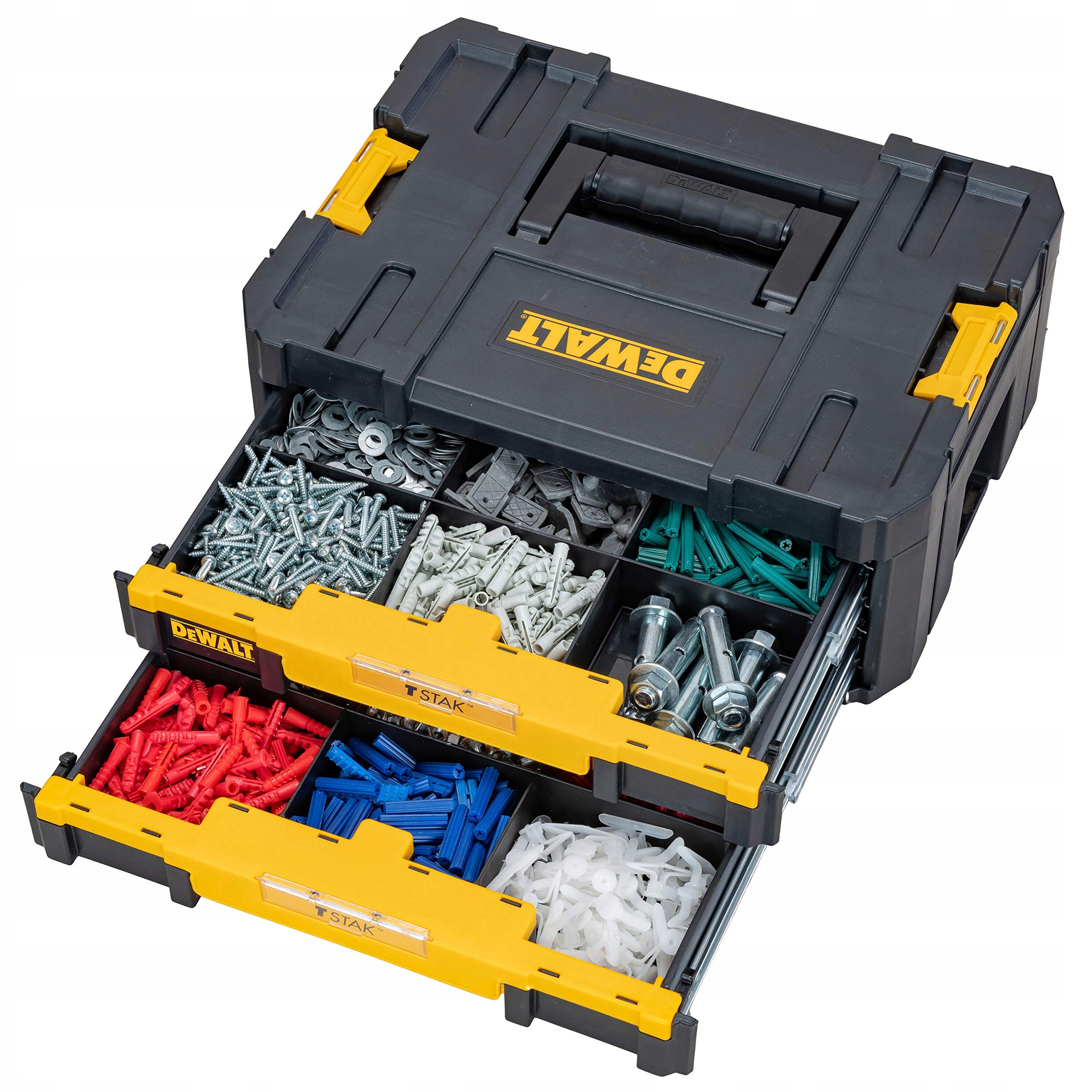 DEWALT T STAK Skrzynka Narzędziowa IV 2 Szuflady 19L 30kg Kombinowalna — miniatura 8