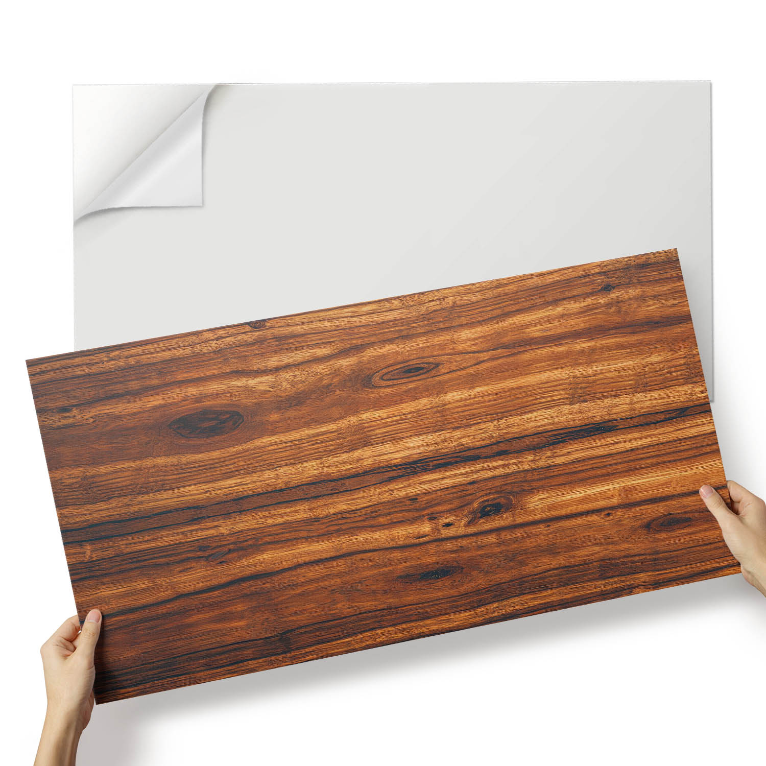 Obkladová stěna s Pvc grafikou Dřevo v přírodním provedení 100 x 50 cm