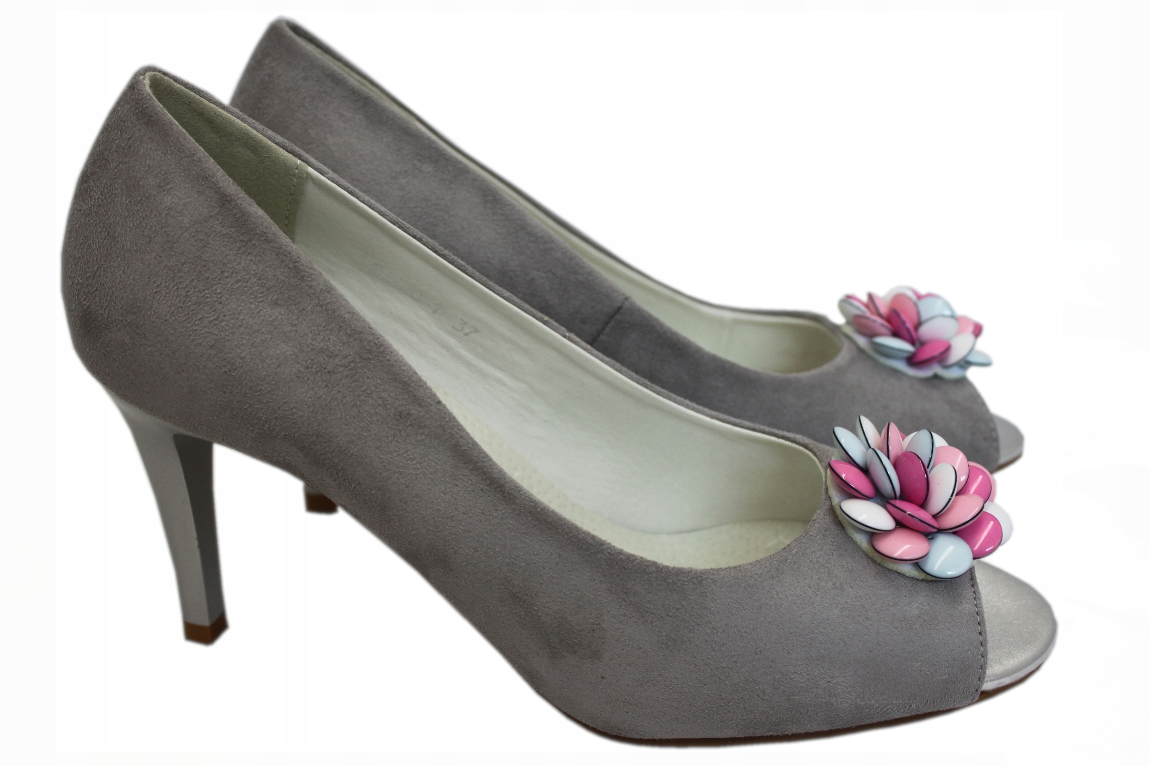 

Czółenka półbuty Jezzi bez palców szary r 39