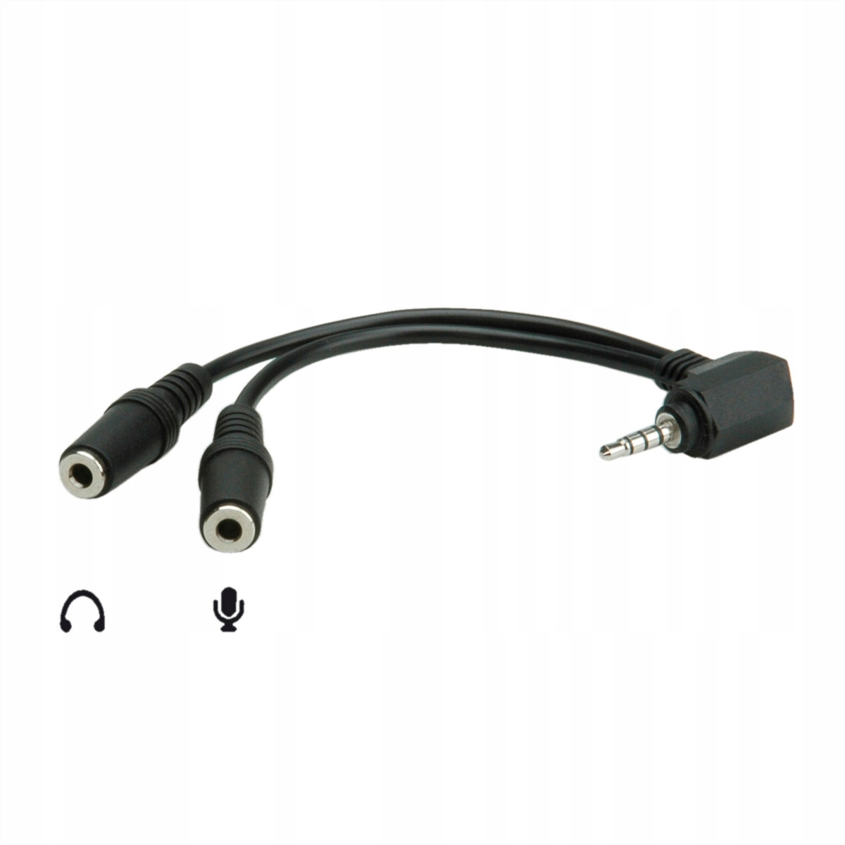

Kabel audio Y stereo głośnik mikrofon czarn 0,15cm