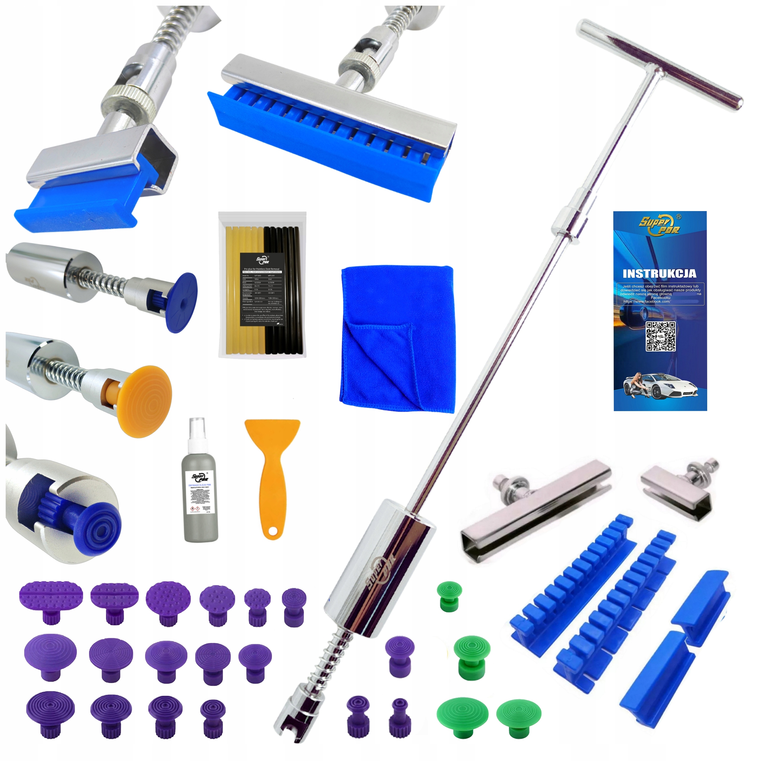 Pdr Setrvačné kladivo Podélné adaptéry