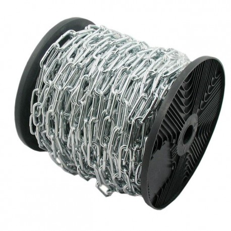 Řetěz krátký článek D1 4 mm Din 5685A rolka 50 m