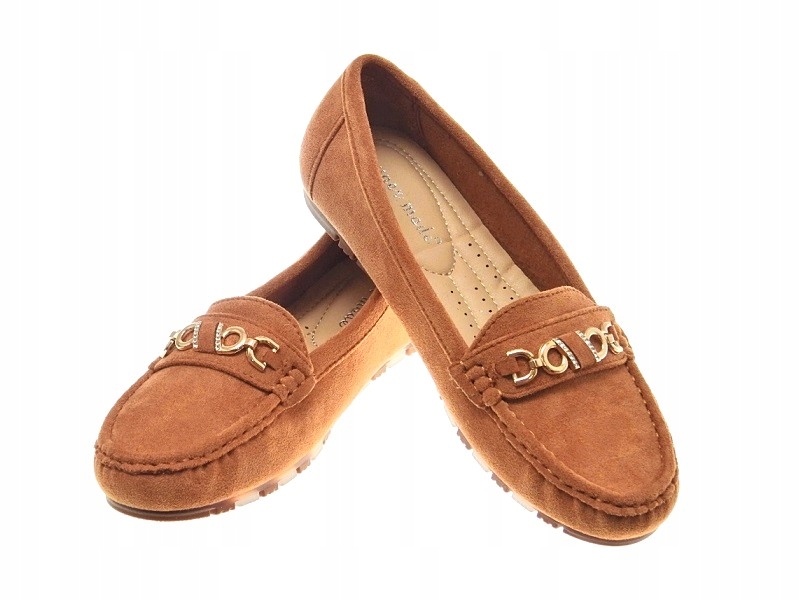 DAMSKIE ZAMSZOWE MOKASYNY Camel r.39 Marka inna