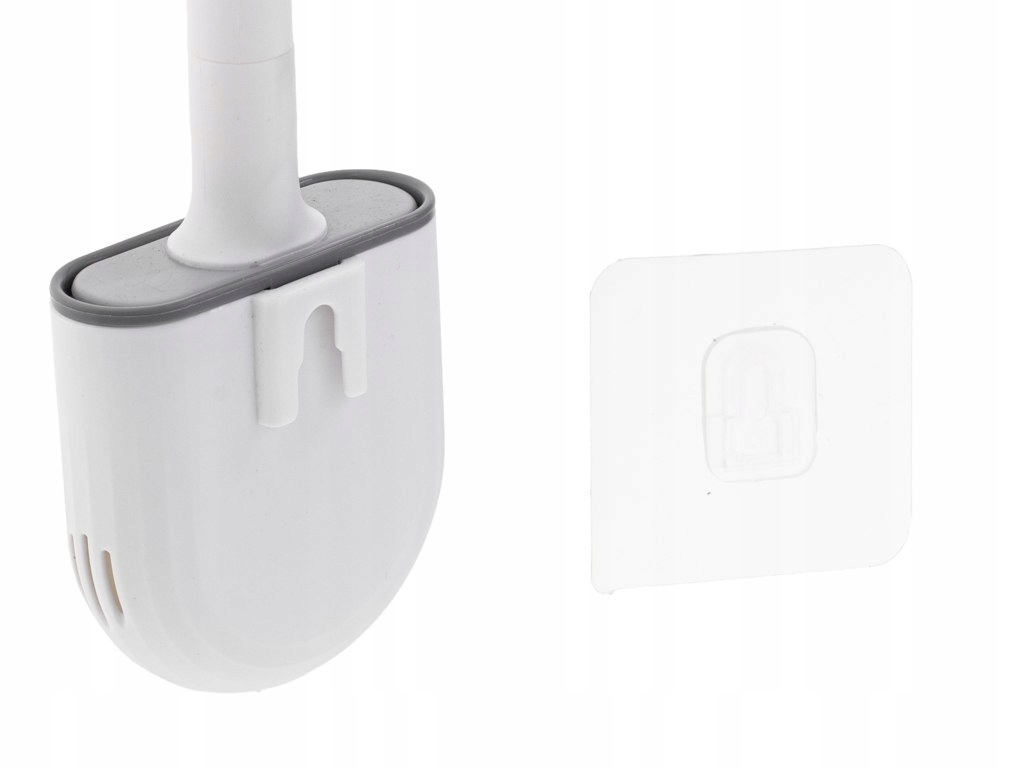 SZCZOTKA SILIKONOWA DO WC Z PO JEMNIKIEM BIAŁA Kod producenta 5903039732476