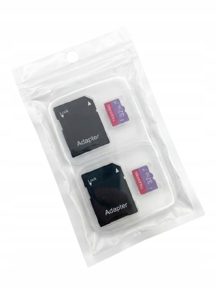 2 SZT ADAPTER + KARTY PAMIĘCI 128GB MICRO SD