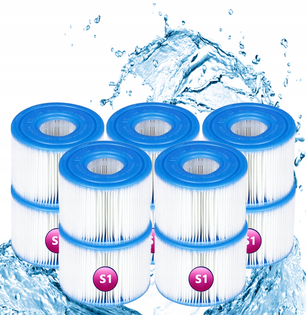 10 x Filtr Bazénového Čerpadla Jacuzzi Intex Filtrační Vložka 29001 Typ S1