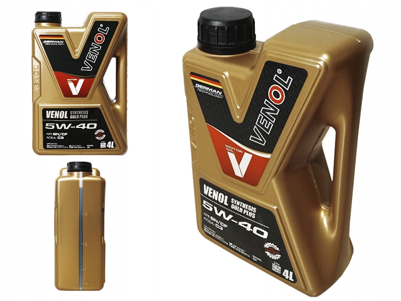 

Olej Venol Synthesis Gold Plus 5W40 Sn/cf C3 4L