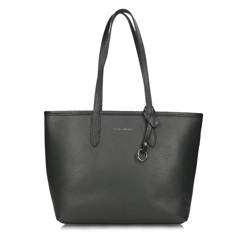 Dámská kožená kabelka Elegantní městská stylová 35x10x25 cm zelená G148