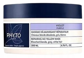 Phyto Purple No Yellow Maska Regenerující Rozjasněné Vlasy Blond 200 ml