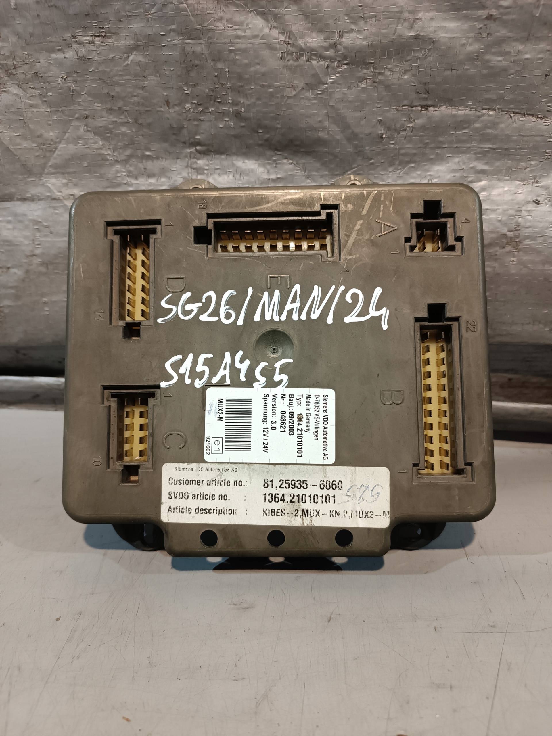 MAN AUTOBUS control unit MUX2-M 1364.21010101 048621