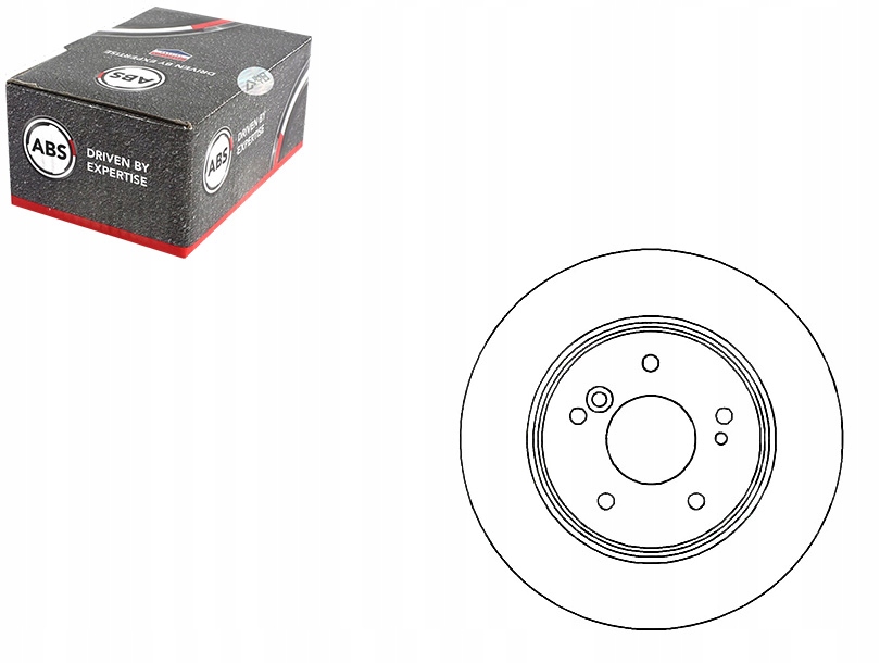 Abs15815 ТОРМОЗНІ ДИСКИ ГАЛЬМІВНЕszt. MERCEDES W202,W210